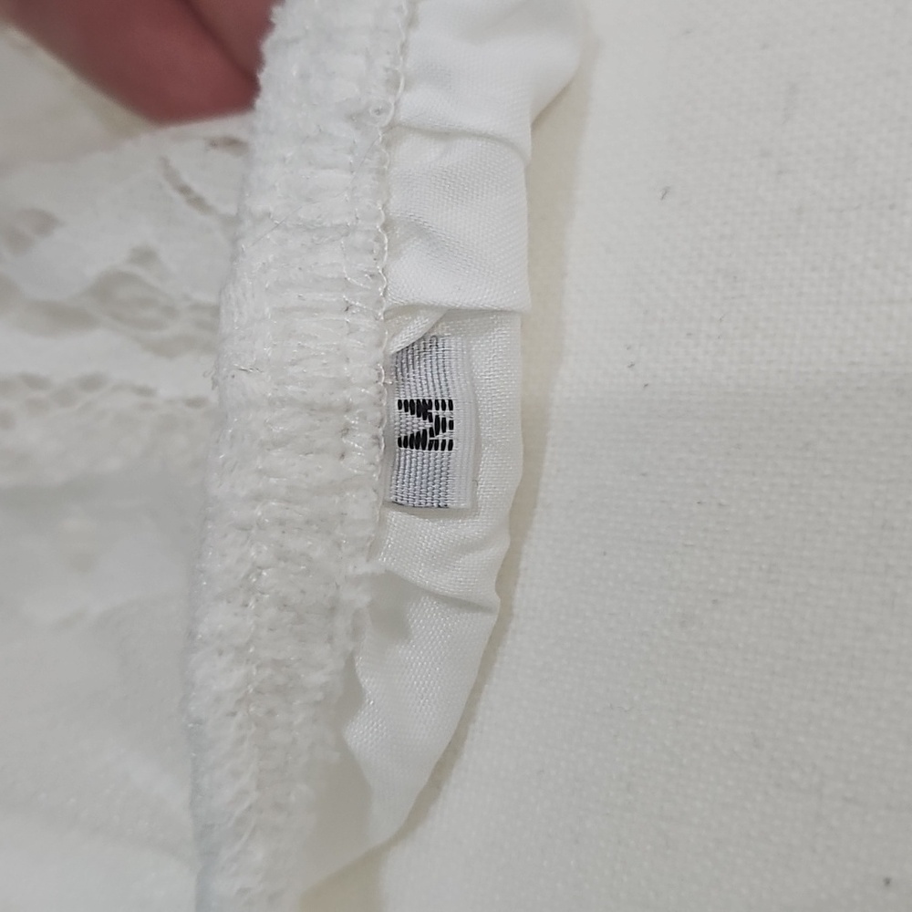 Charming White Tiered Ruffled Maxi Gown with Flutter Sleeves - Picture 5 of 5